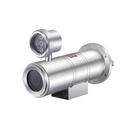 Explosion Proof IR Camera Housing with 150m Night Vision and 304/316L Stainless Steel | Hazardous Area CCTV