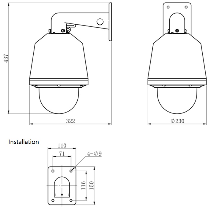 IPC-FB6000-7226T-HB(NDAA)-2MP 26X Starlight Explosion-proof Vandal Proof Speed Dome Camera-2
