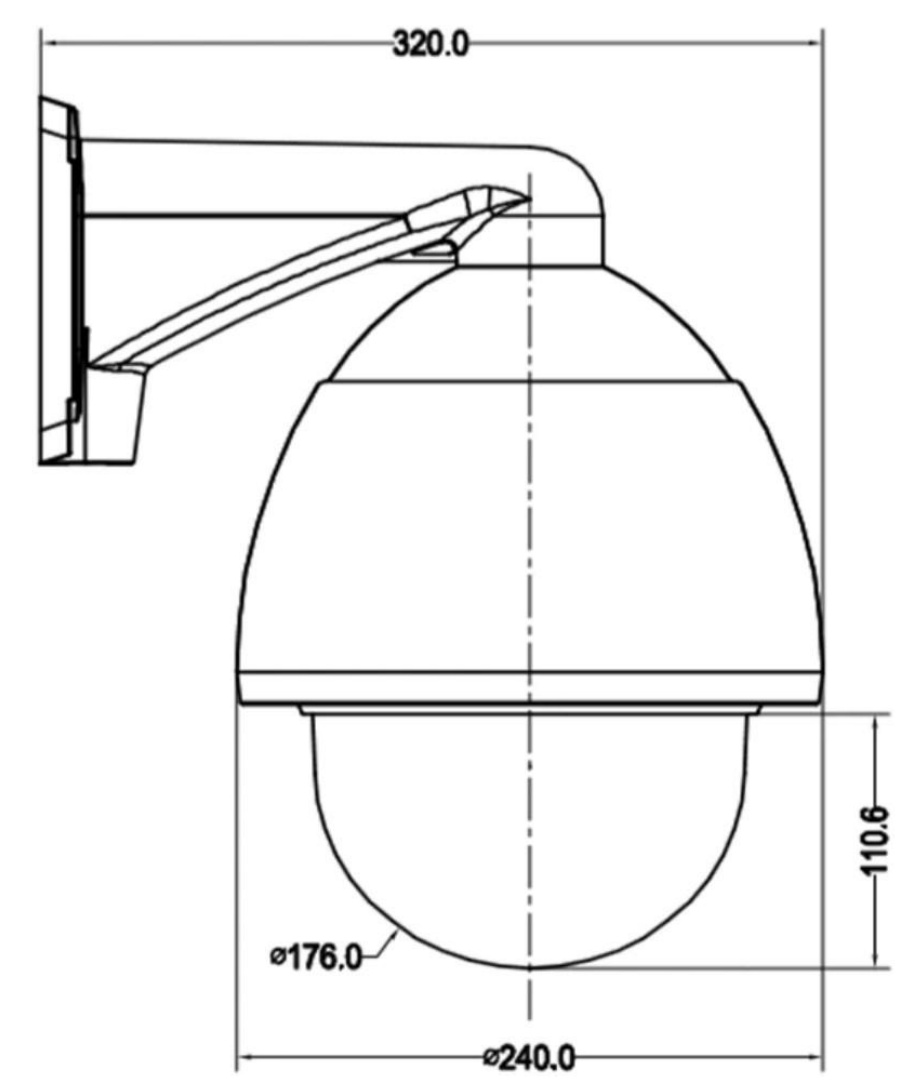 IPSD-73220T-HB-2MP 20X 7‘’ Starlight Speed Dome camera-vandal proof-3